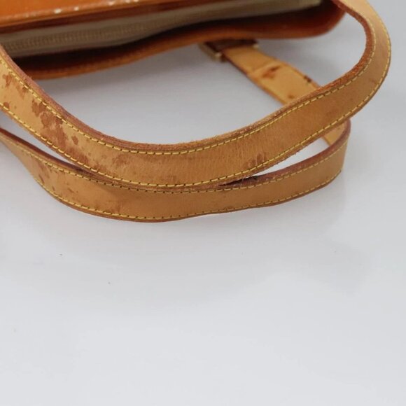 LOUIS VUITTON Monogram Vernis Houston Hand Bag Beige M91004 LV Auth BD945 - Picture 8 of 16